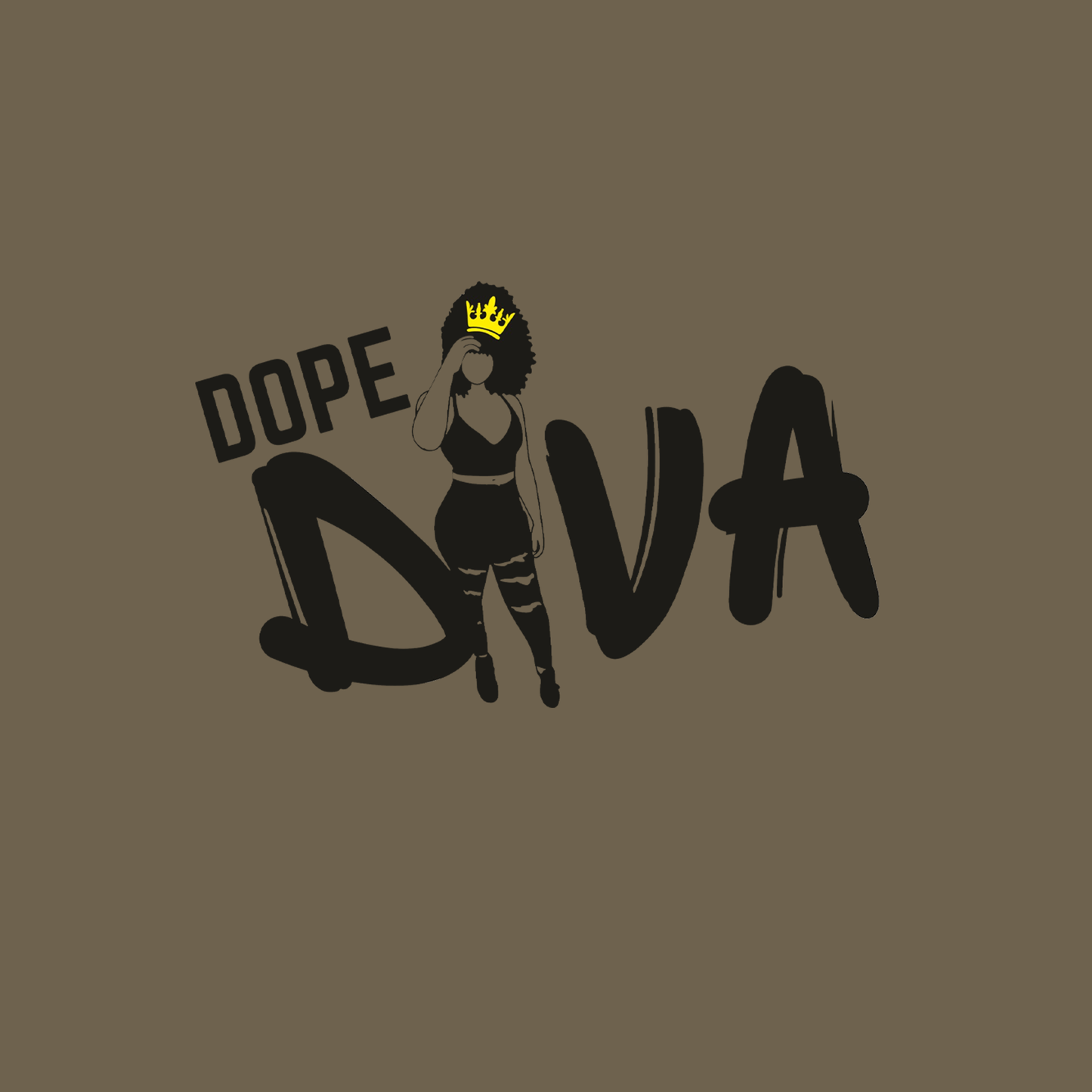 "Dopest Diva" black pop culture tank top