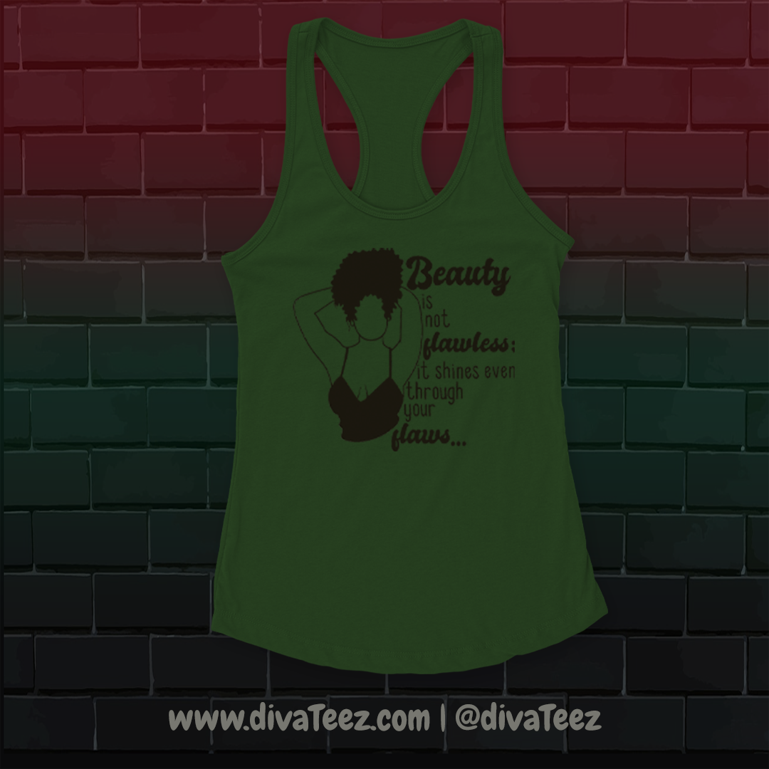 flaws and all tank top Kelley green